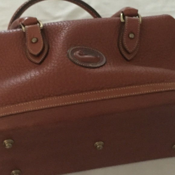Dooney & Bourke Chestnut Leather Satchel - Picture 4 of 5